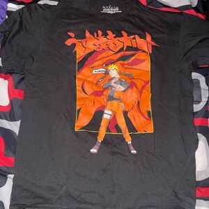 Black Naruto Graphic T-Shirt